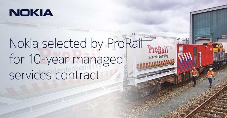 Nokia selected by ProRail for 10-year managed services contract